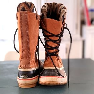 Sorel Joan of Arctic Knit Elk waterproof leather